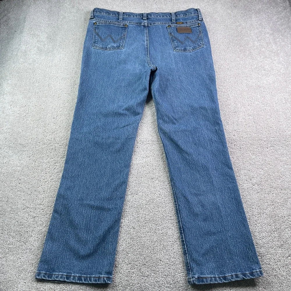 Wrangler Jeans Mens 38x32 Blue Cowboy Cut Slim Fit Premium Performance Denim